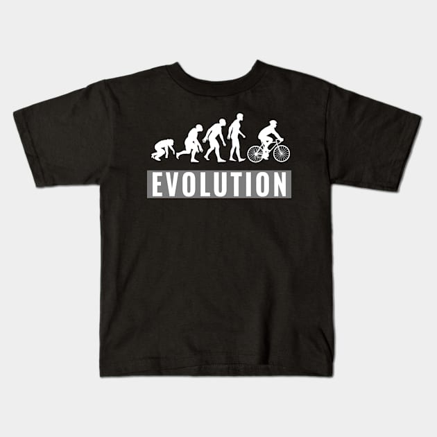 Bike evolution Kids T-Shirt by Kishu